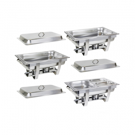 Autoservire - Set 3 chafing dish BCD-3