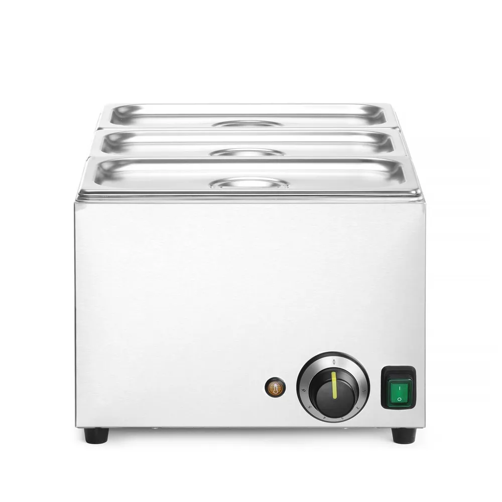 Echipamente Fast-food - Set Bain-marie Ranger GN 1/1, 1000W cu 3 vase GN 1/3