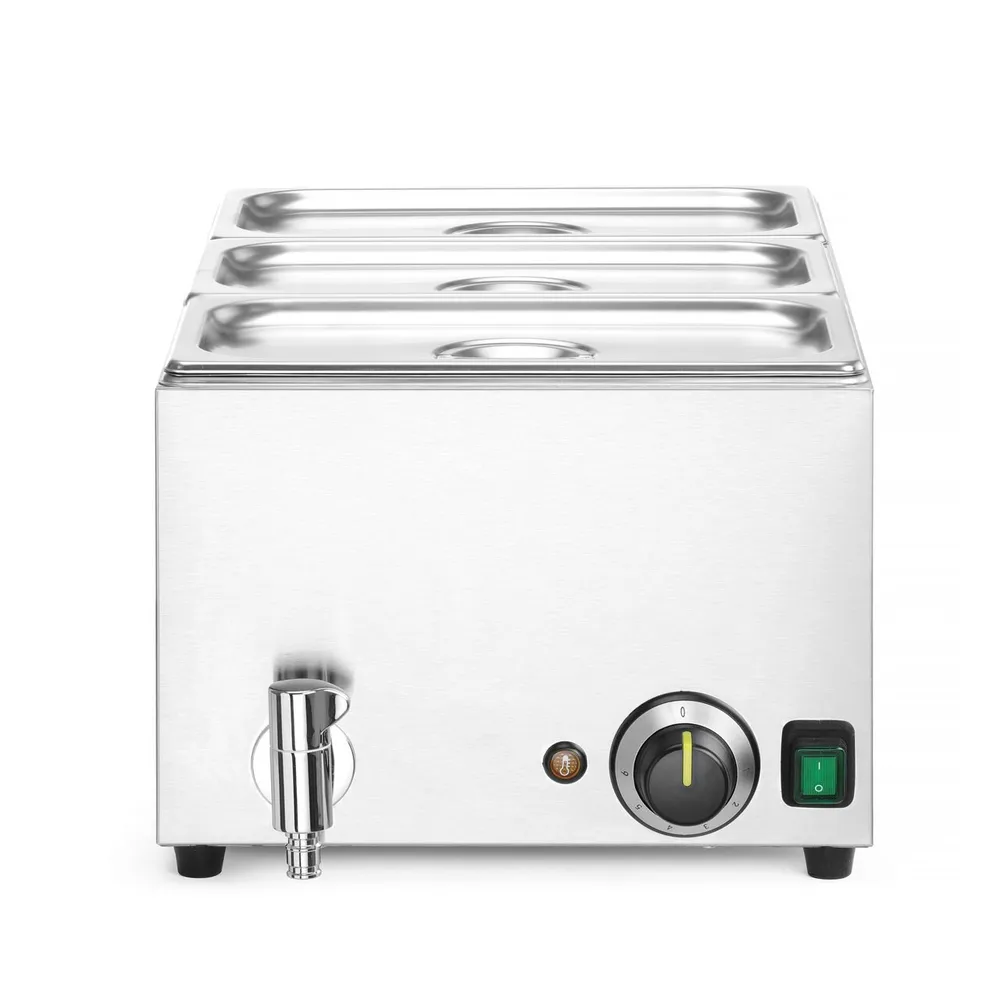 Echipamente Fast-food - Set Bain-marie Ranger GN 1/1, robinet, 3x GN 1/3, 1000W