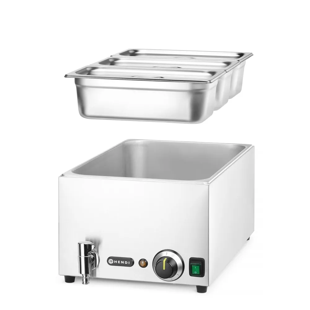 Set Bain-marie Ranger GN 1/1, robinet, 3x GN 1/3, 1000W [2]
