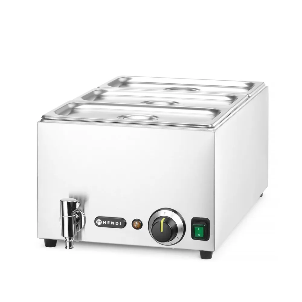 Set Bain-marie Ranger GN 1/1, robinet, 3x GN 1/3, 1000W [1]