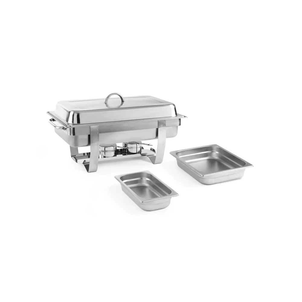 Chafing dish-uri - Set chafing dish Fiora, 5 recipiente, inox, 585x385x315mm