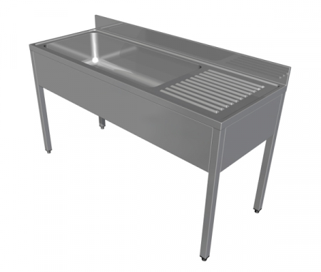 Spalatoare inox cu cuve mari - Spalator din inox cu picurator dreapta si cuva mare