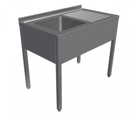 Spalatoare inox cu 1 cuva - Spalator ECO din inox cu o cuva si picurator pe dreapta