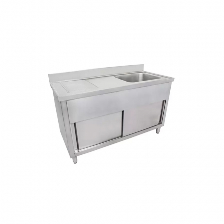 Spalatoare inox cu 1 cuva - Spalator inox cu 1 cuva cu picurator 1600x600x950 mm GSB160