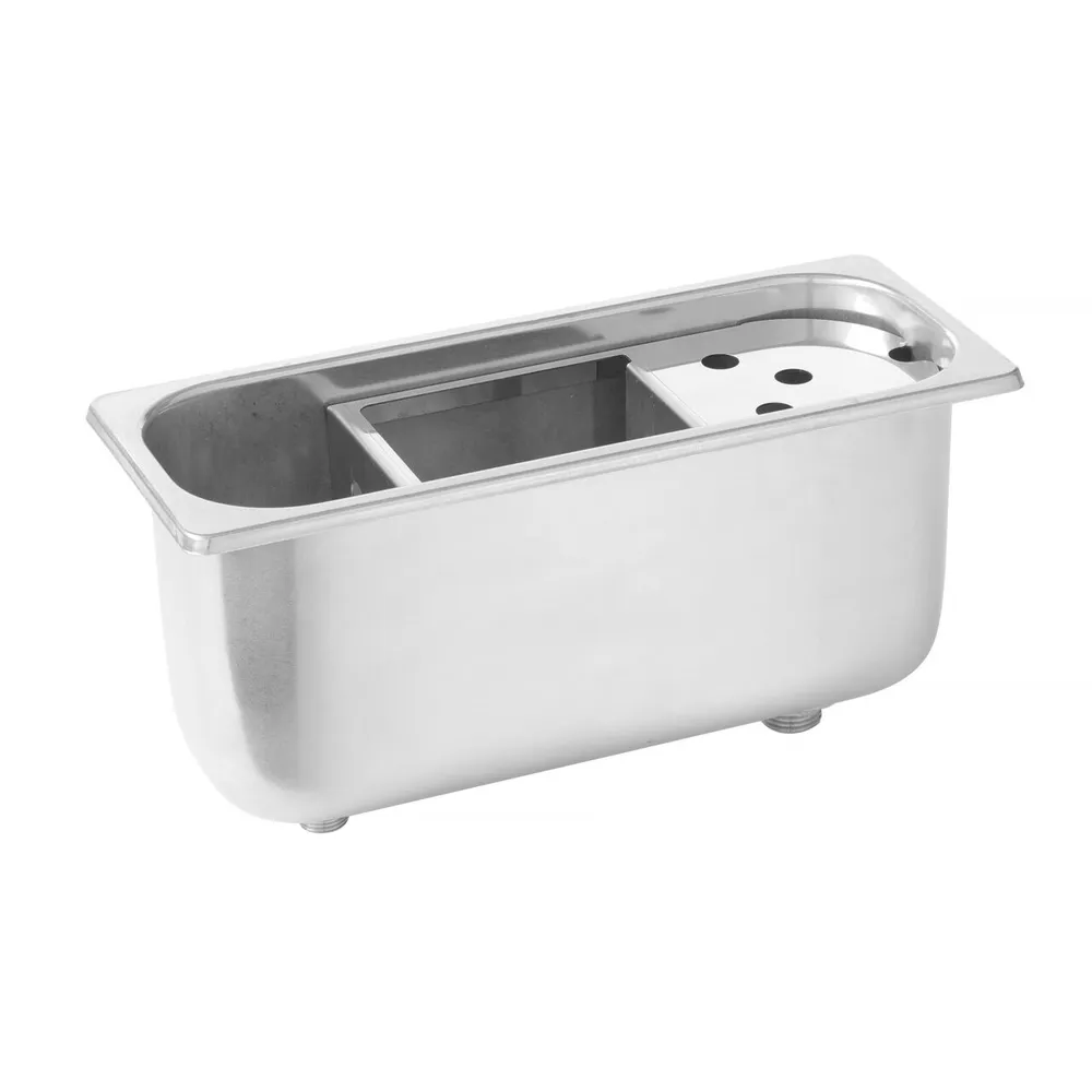Accesorii gelaterie - Spalator profesional cupe inghetata, inox, 27x11x11.5 cm