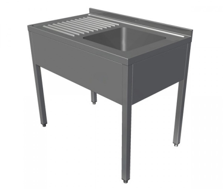 Spalatoare inox cu 1 cuva - Spalator din inox cu o cuva si picurator pe stanga