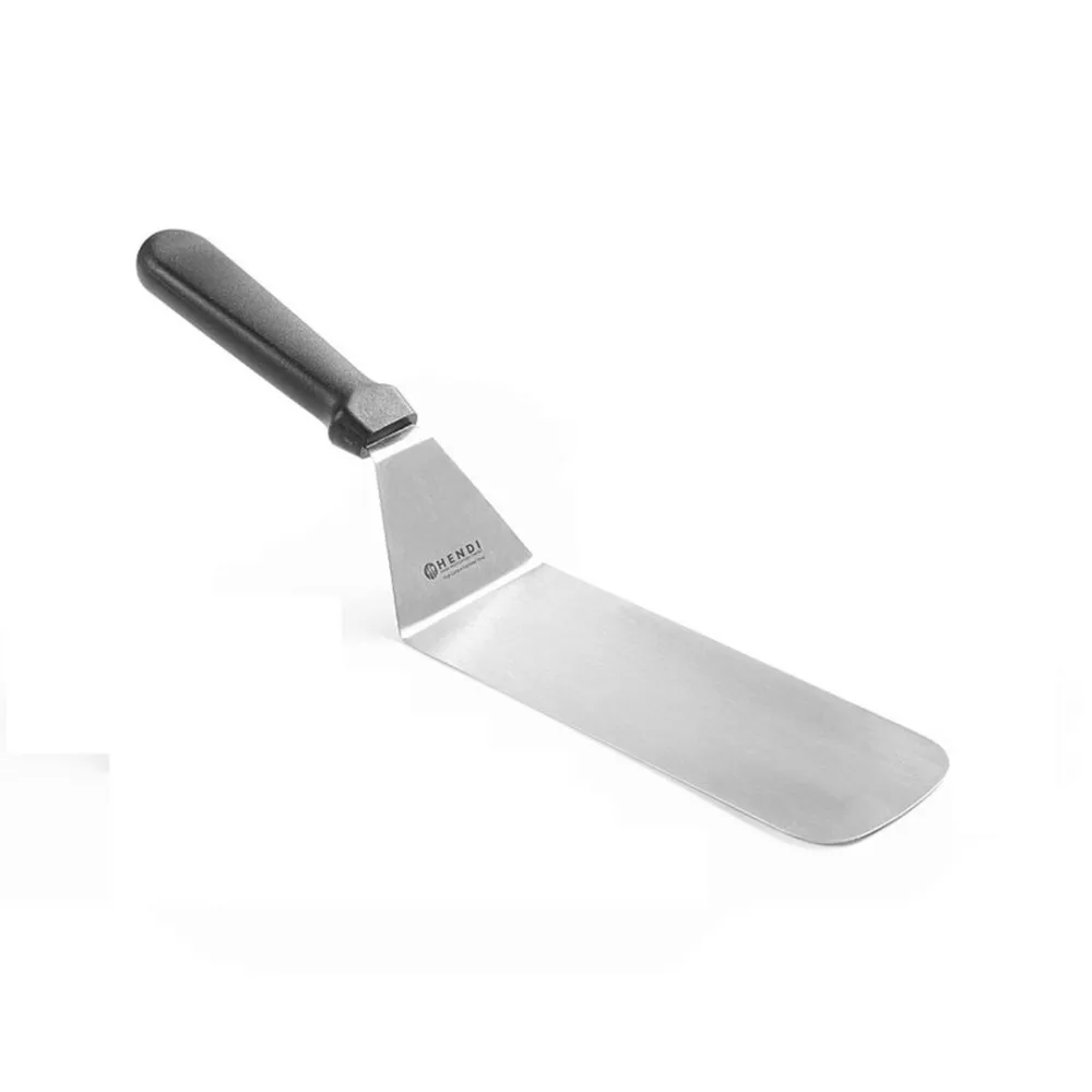 Ustensile patiserie-cofetarie - Spatula bucatarie inox cu maner polipropilena, 20x7.3 cm