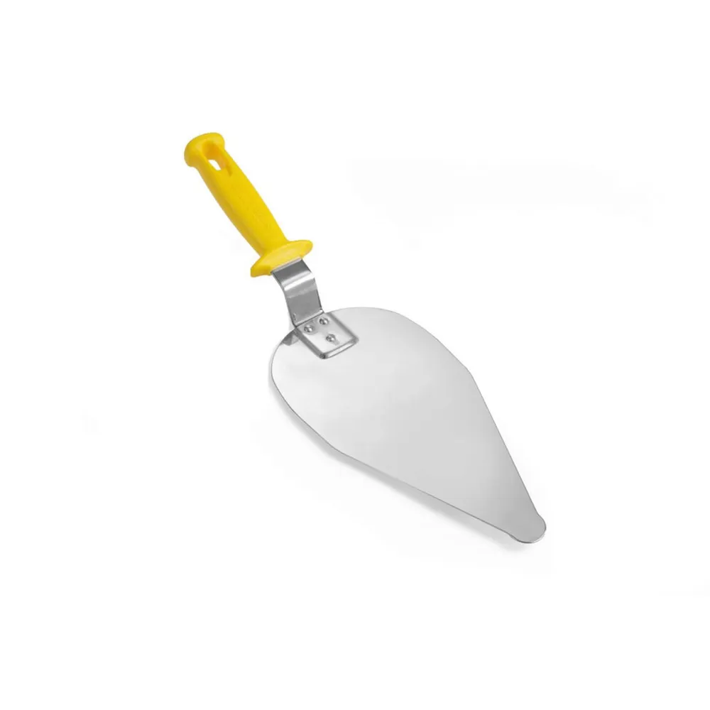 Echipamente Pizza - Spatula pizza inox, 120x250 mm, maner galben, profesional