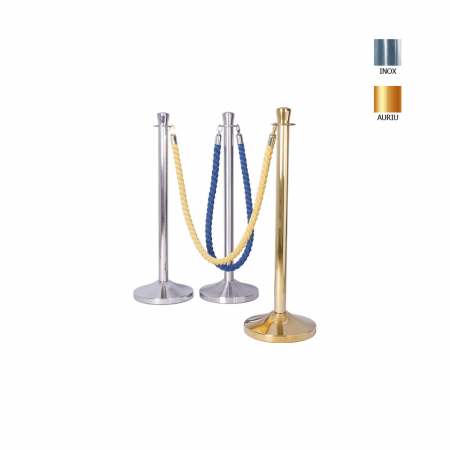 Mobilier inox - Stalp auriu delimitare pentru cordon, 900(h) mm, AC5118I
