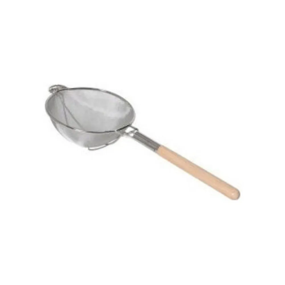 Accesorii - Strecuratoare cuib de pasare, inox, maner lemn, diam 310 mm