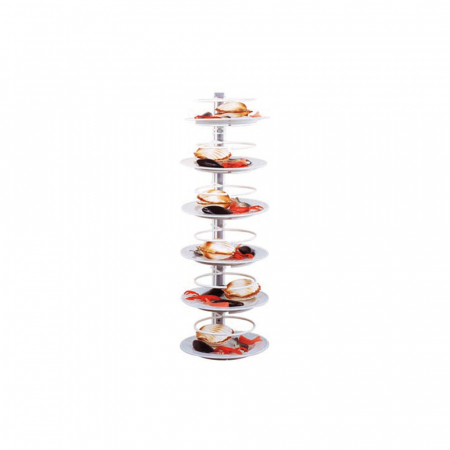 Mobilier inox - Suport de perete pentru 12 farfurii, 420x200x900(h) mm, CA1439P