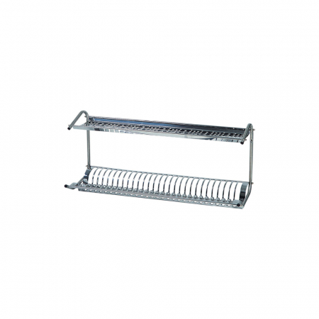 Mobilier inox - Suport de perete pentru scurgere pahare si farfurii, 800x260x370(h) mm, SPB1398