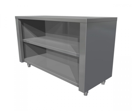 Mese inox de lucru tip dulap deschis - Masa tip dulap deschisa din inox, latimea 700 mm