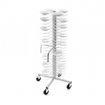 Carucioare farfurii - Suport pentru 96 farfurii, Ø 25/31cm, 700x700x1730(h) mm, CA1437G