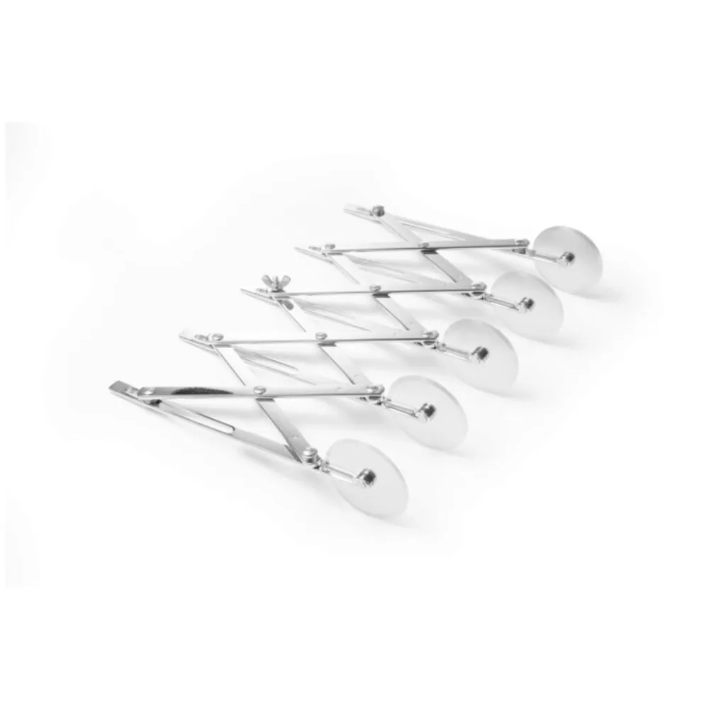 Accesorii patiserie-cofetarie - Taietor aluat profesional cu 5 role, inox, 222x56 mm