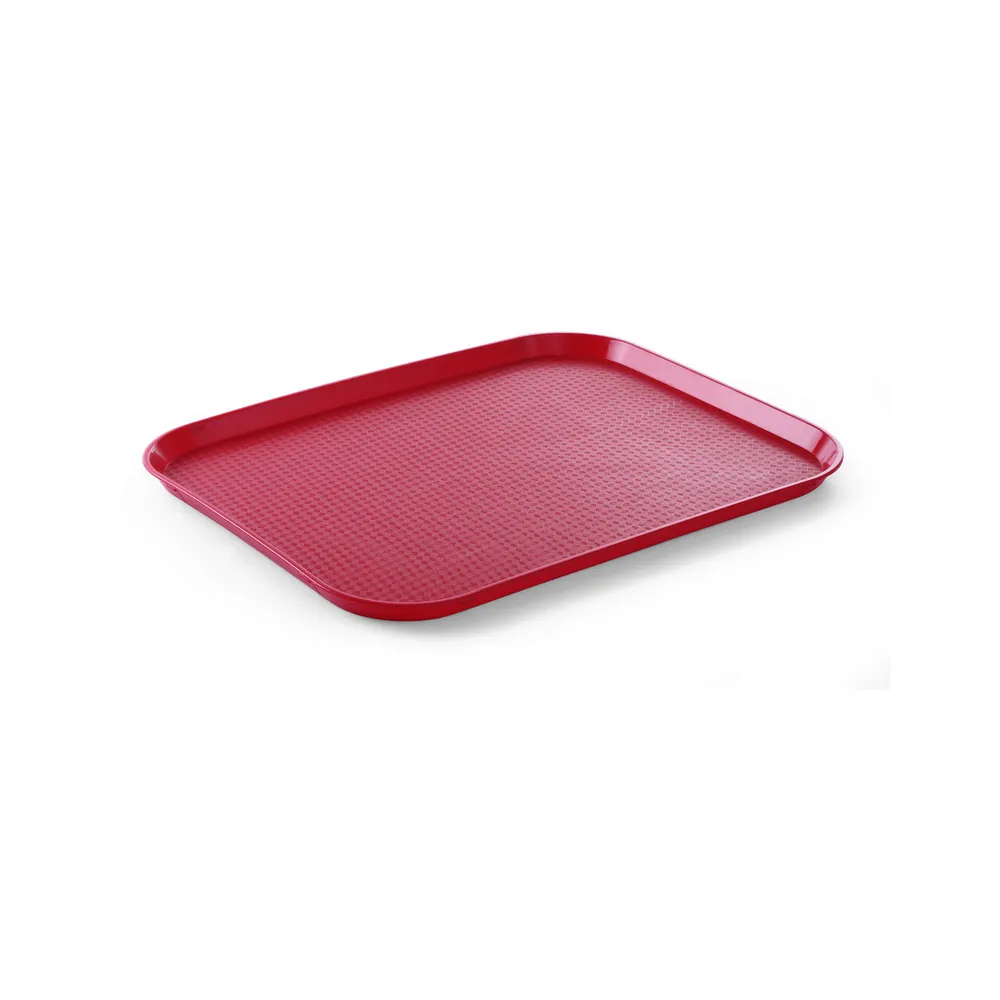 Tavi si cosuri autoservire - Tava de servire, polipropilena rosie, 350x450mm