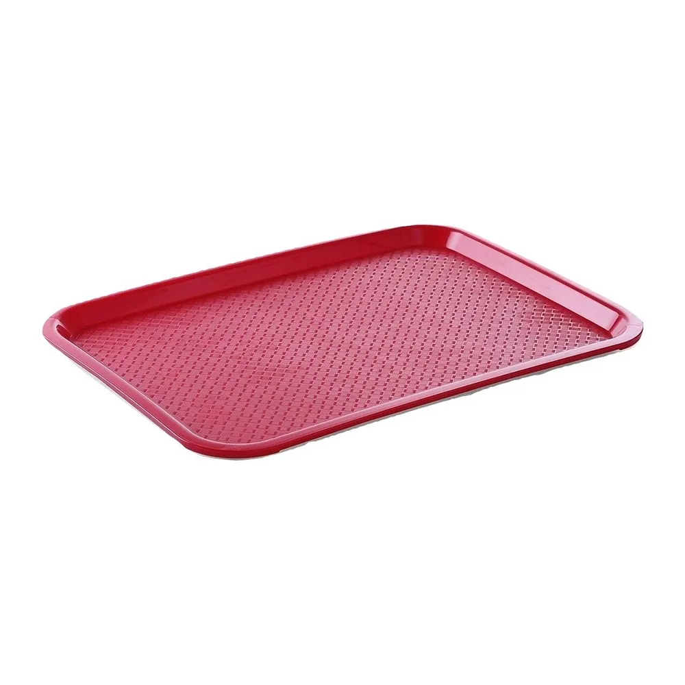 Accesorii fast food - Tava fast food rosie, polipropilena, 265x345 mm