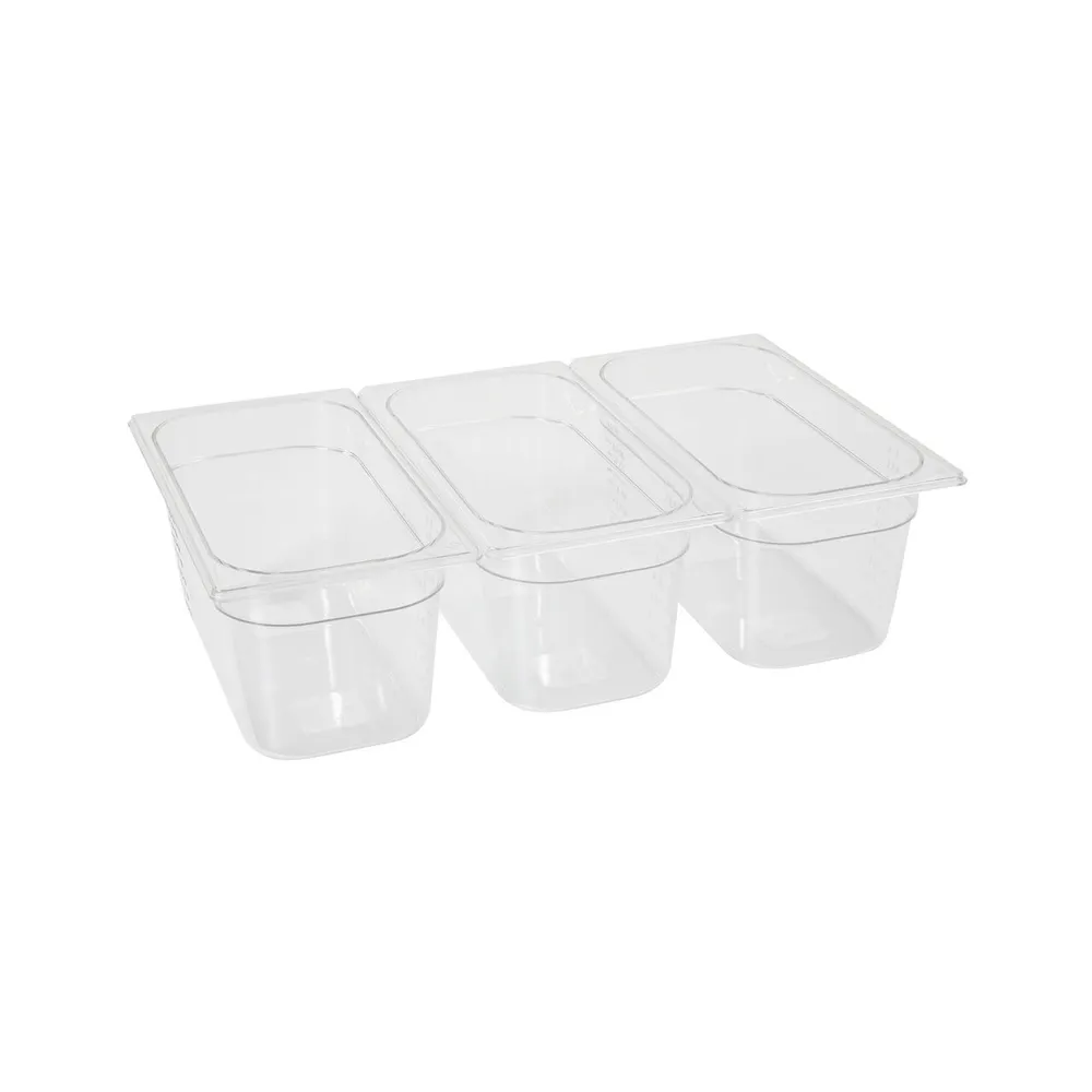 Cuve inox - Tava GN 1/3, 4L, policarbonat transparent, 325x176x100mm