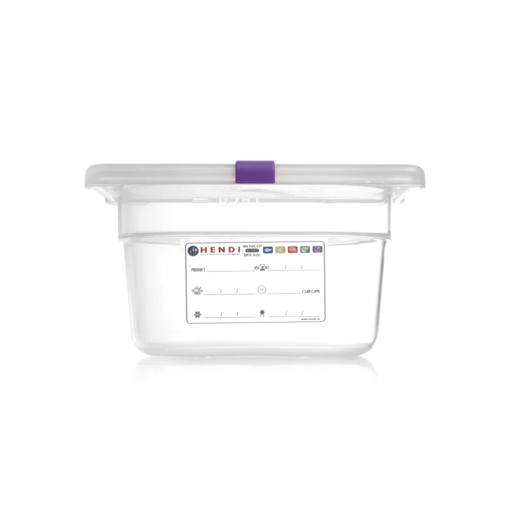 Tava GN 1/6, 2.4L, 176x162x150mm, polipropilena, HACCP [1]