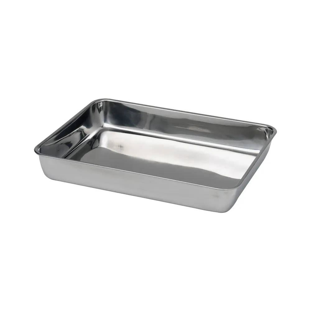 Tavi de copt profesionale - Tava pentru carne inox, 310x240x48 mm, rezistenta, igienica