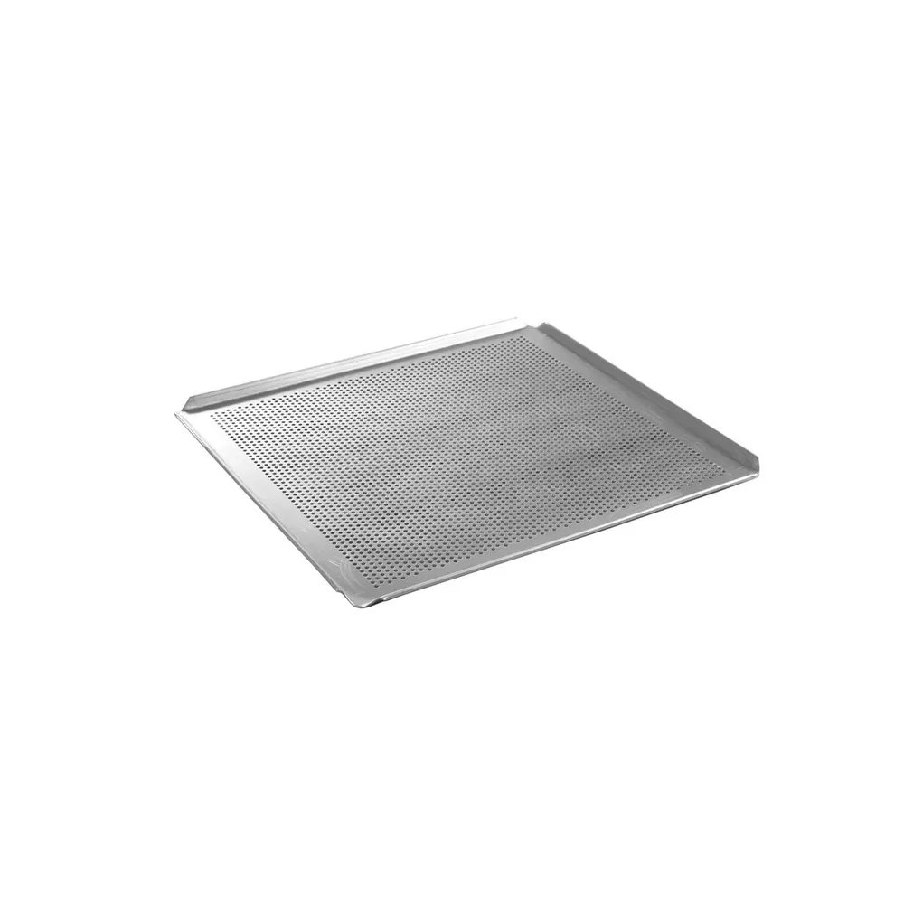 Tavi de copt profesionale - Tava perforata aluminiu GN 2/3, cu 4 margini, 354x325mm