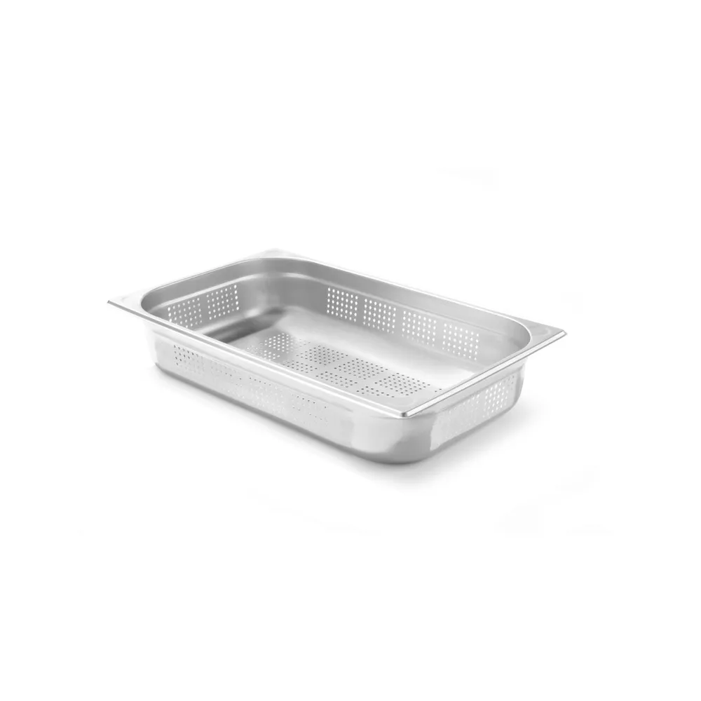 Cuve inox - Tava perforata Gastronorm GN 1/1, inox, 13.2L, 100mm