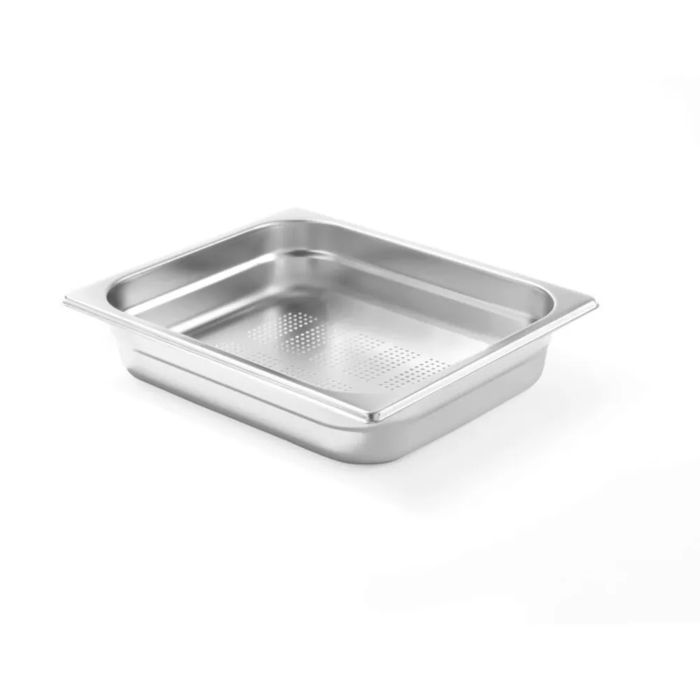 Tavi gastronomice inox - Tava perforata Gastronorm GN 2/3 Profi Line, inox, 9L, 100mm
