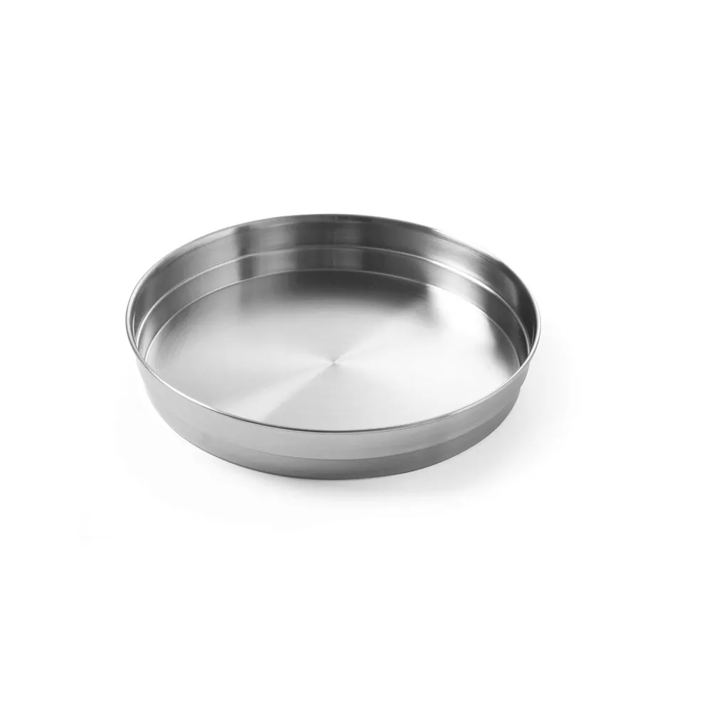 Tavi si cosuri autoservire - Tava rotunda din inox pentru servire, diametru 315 mm
