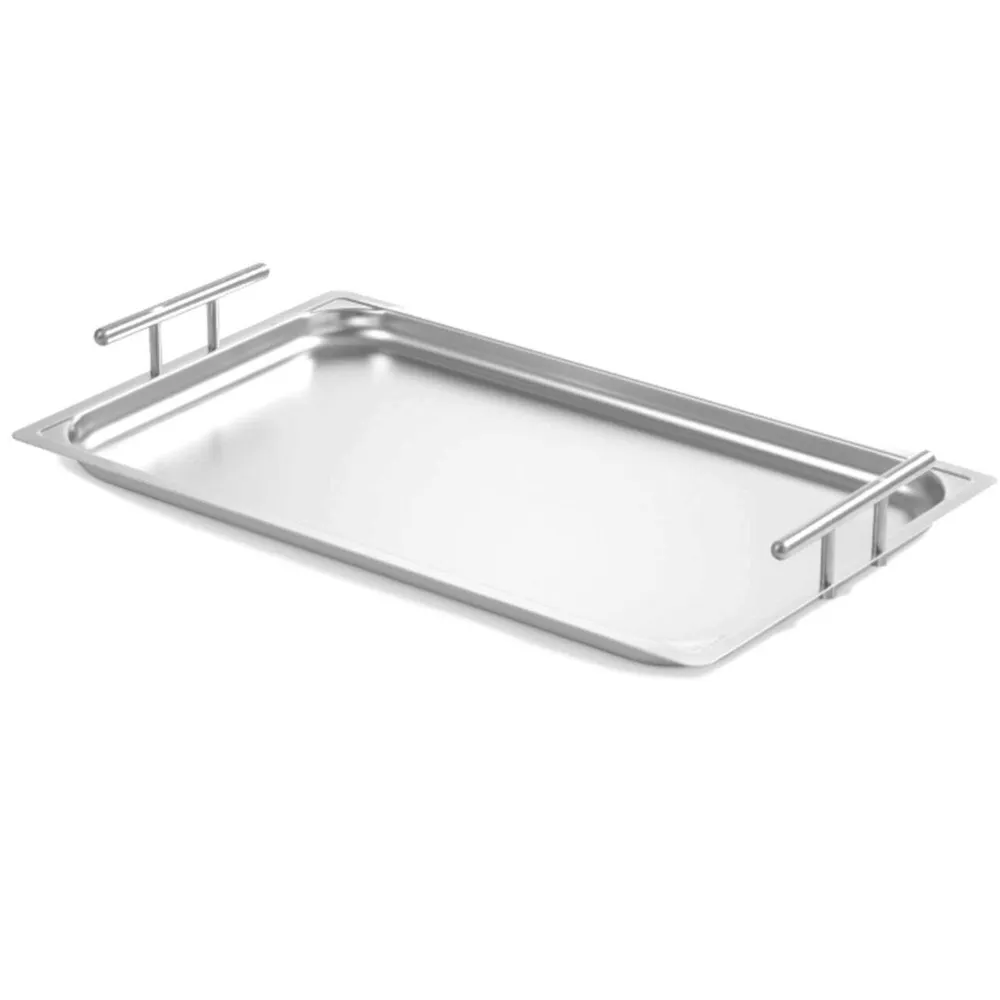Accesorii fast food - Tava servire GN 1/1, cu manere, inox, 530x325x70 mm