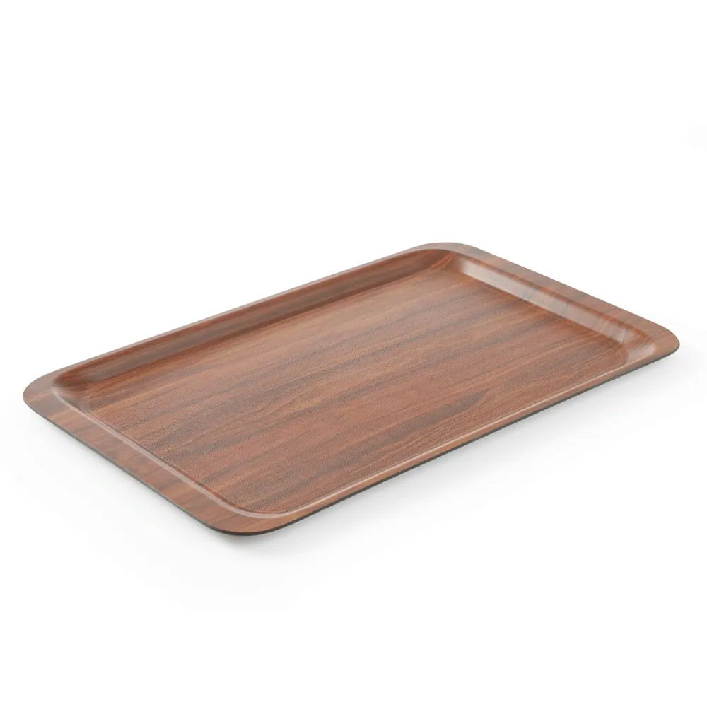 Accesorii fast food - Tava servire mahon, 460x360 mm, strat anti-alunecare