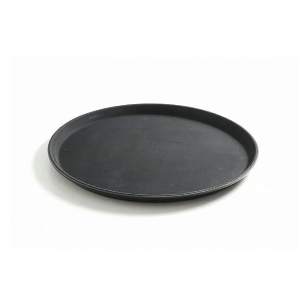 Tavi si cosuri autoservire - Tava servire rotunda, polipropilena neagra, 28 cm