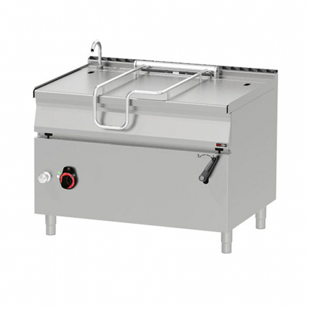 Linia 900 - Tigaie basculanta 120 litri gaz cu rabatare manuala, 1200x900x900 mm, 30 kW, linia 900, BR90/120G/N