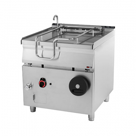 Linia 900 - Tigaie basculanta 80 litri gaz cu rabatare manuala, 800x900x900 mm, 22 kW, linia 900, BR90/80G