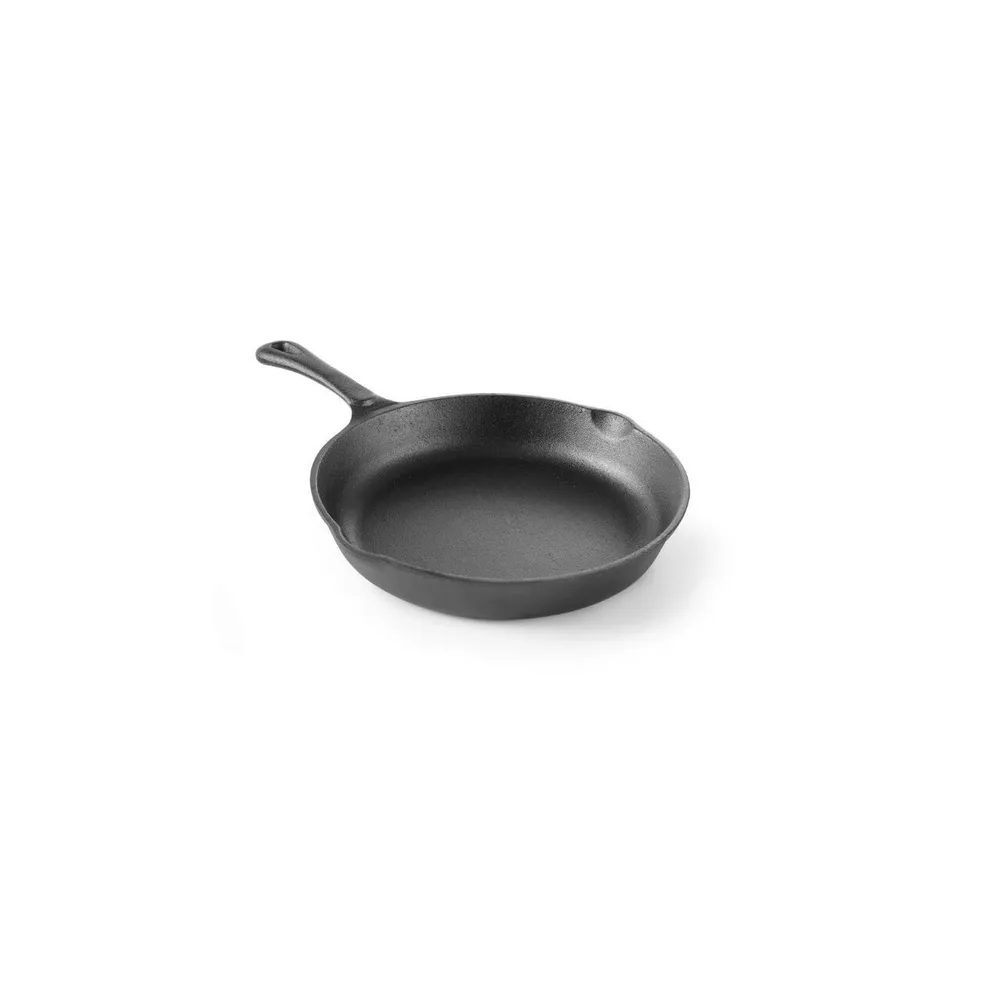 Bucatarie calda - Tigaie universala din fonta, ø260x44 mm, pentru inductie
