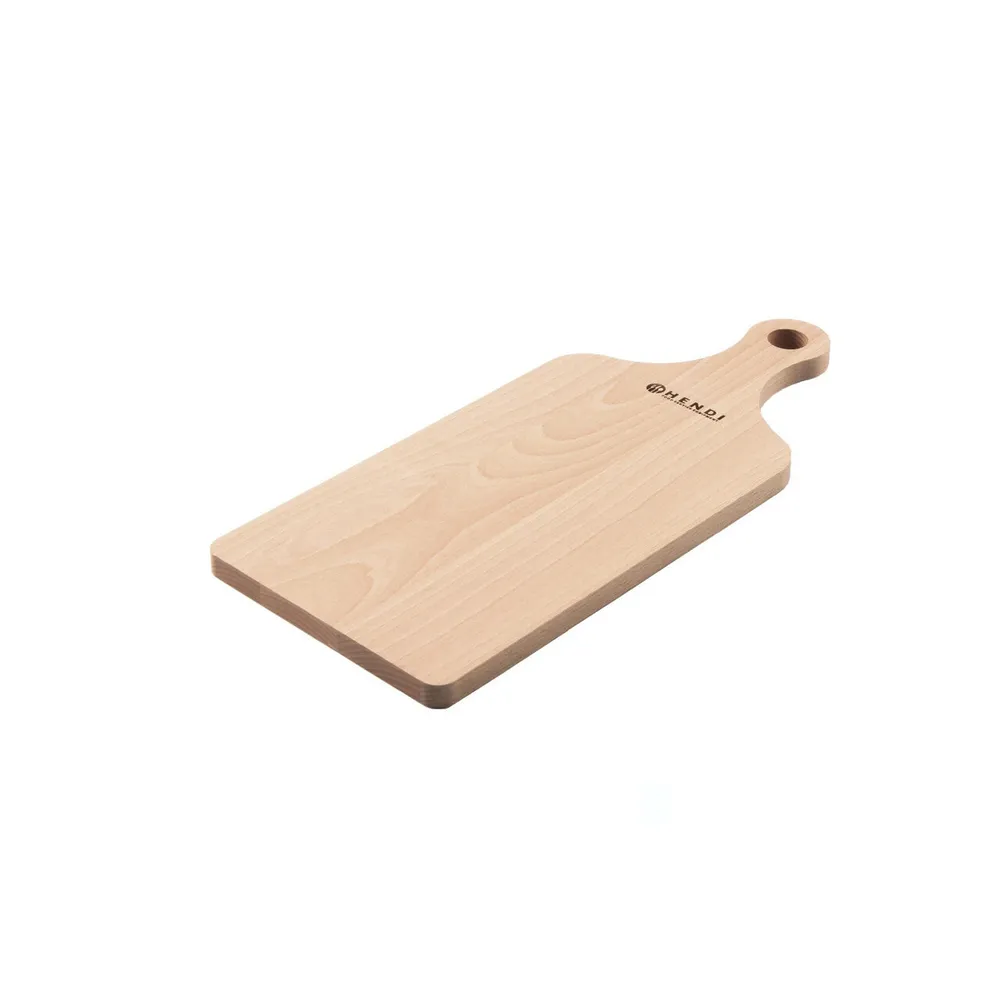 Tocatoare bucatarie - Tocator cu maner, lemn de fag, 390x160x13 mm