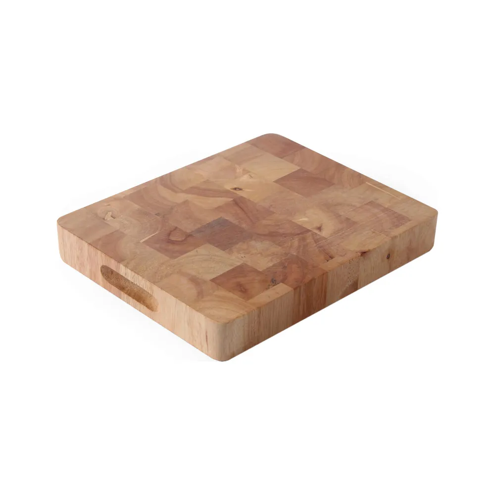 Tocatoare bucatarie - Tocator GN1/1, lemn de cauciuc, 530x325x45 mm, cu manere