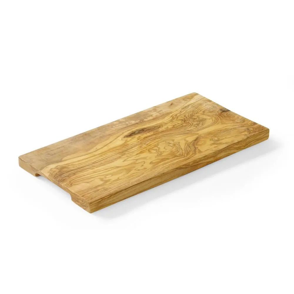 Tocatoare bucatarie - Tocator lemn maslin dreptunghiular, 25 cm, cu manere