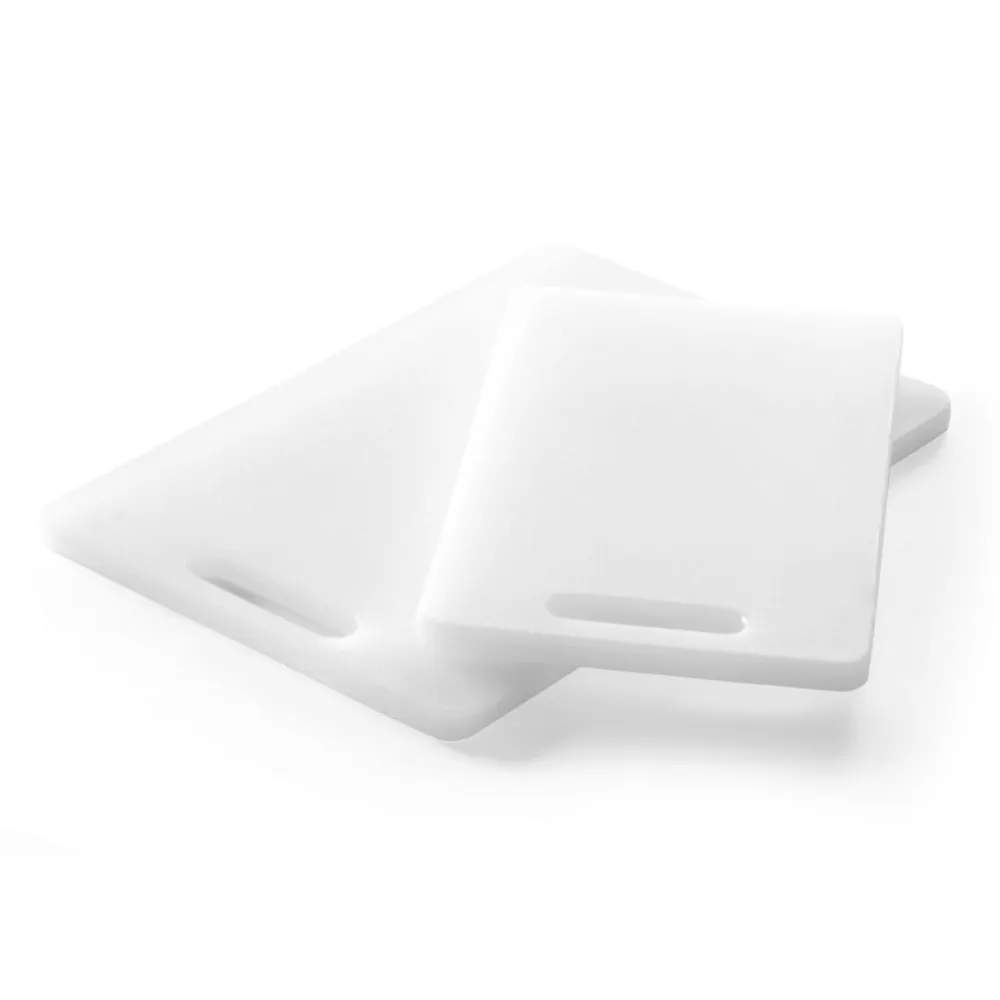 Tocatoare bucatarie - Tocator polietilena, 300x200x10 mm, alb, cu maner