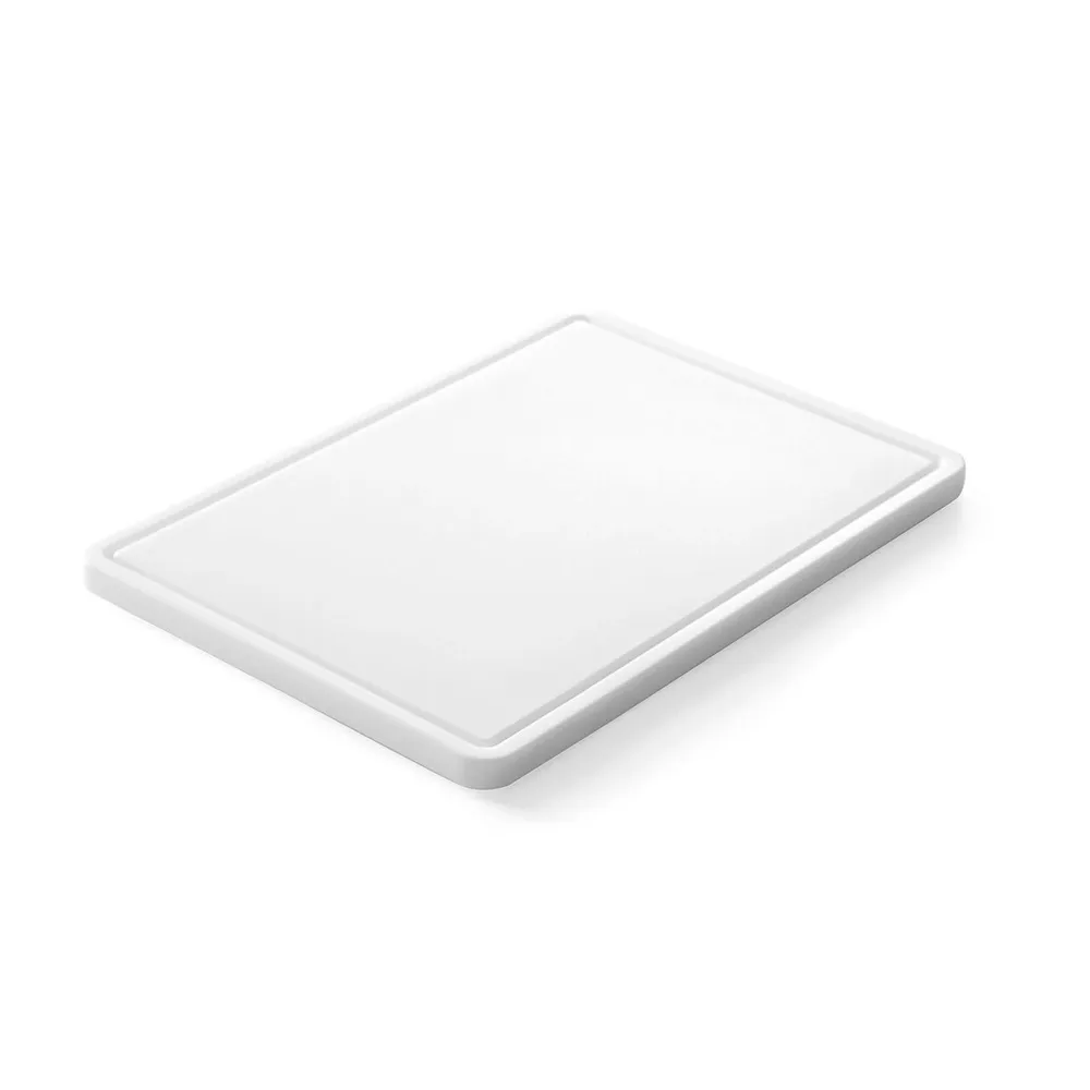 Tocatoare bucatarie - Tocator polipropilena alb, 355x250x15 mm, anti-alunecare