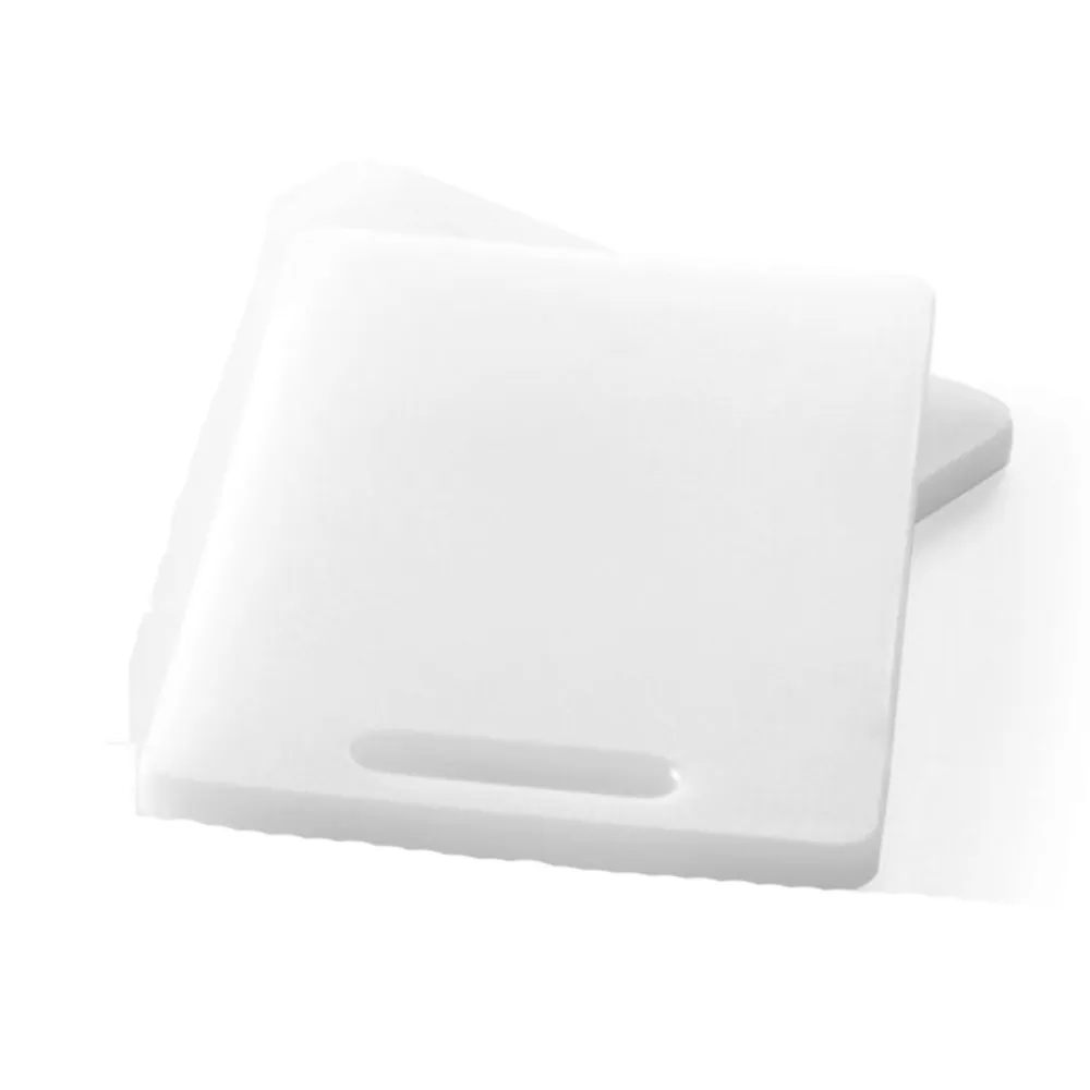 Tocatoare bucatarie - Tocator universal alb cu maner, 250x150x10 mm, polietilena