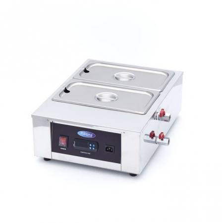 Bar si Terasa - Topitor ciocolata inox cu 2 tavi GN 1/3, control digital