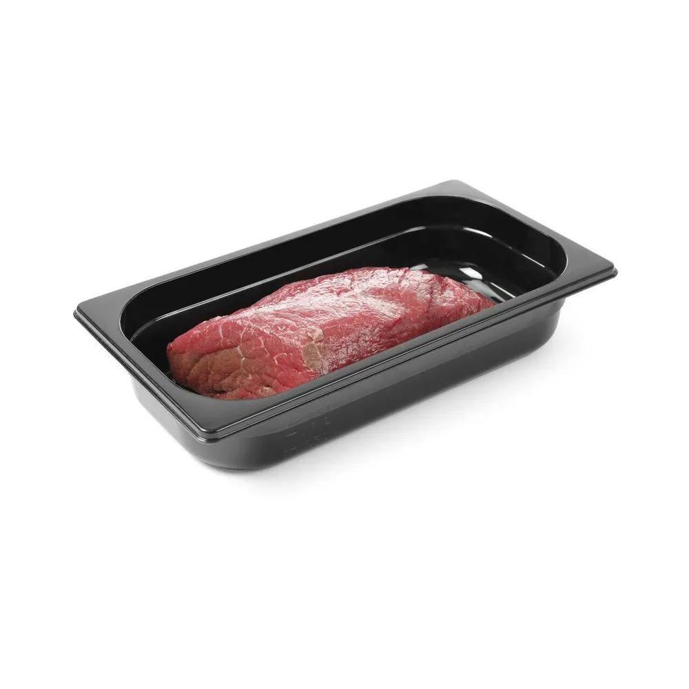 Cuve policarbonat - Vascheta gastronorm GN 1/3, policarbonat negru, 2.5 litri