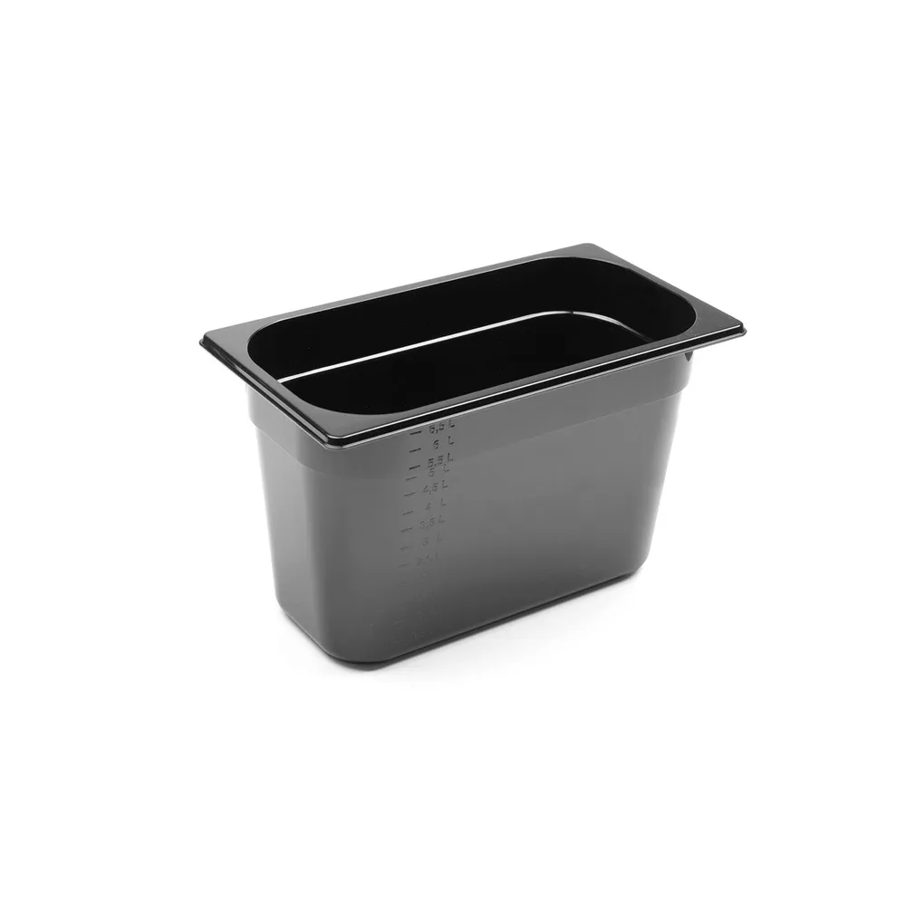 Cuve policarbonat - Vascheta gastronorm GN 1/3, policarbonat negru, 4 litri