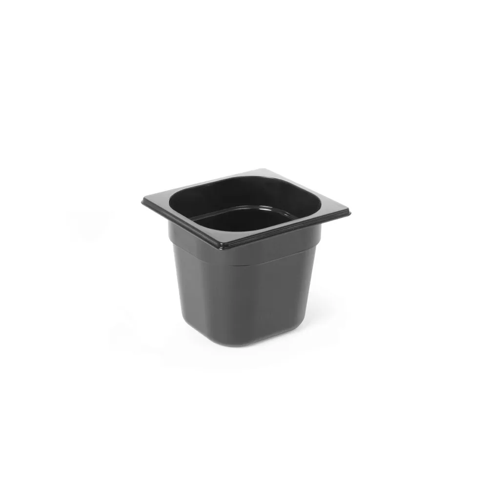 Cuve policarbonat - Vascheta gastronorm GN 1/6, policarbonat negru, 1 litru