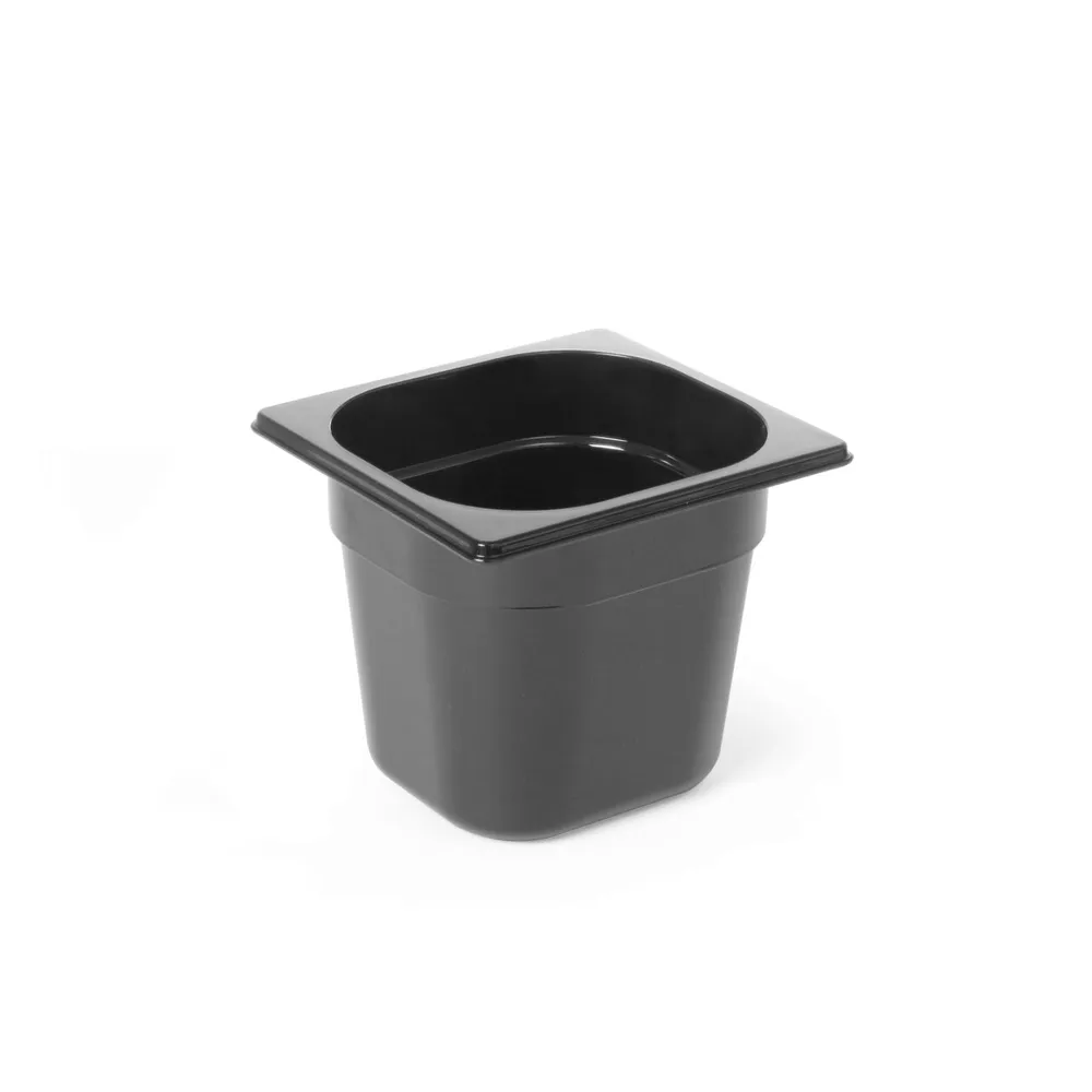 Cuve policarbonat - Vascheta gastronorm GN 1/6, policarbonat negru, 3.4 litri