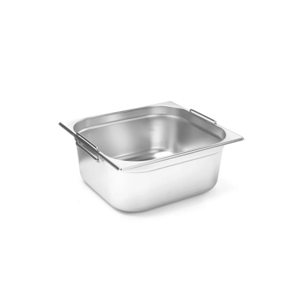 Cuve inox - Vascheta Gastronorm GN 2/3, inox, cu manere, 13L, h150mm