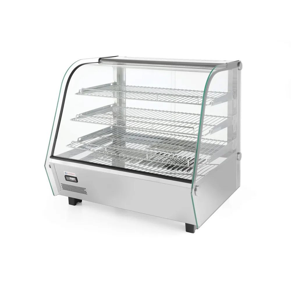 Vitrine calde patiserie - Vitrina calda 160L, 3 nivele, 1500W, afisaj temperatura