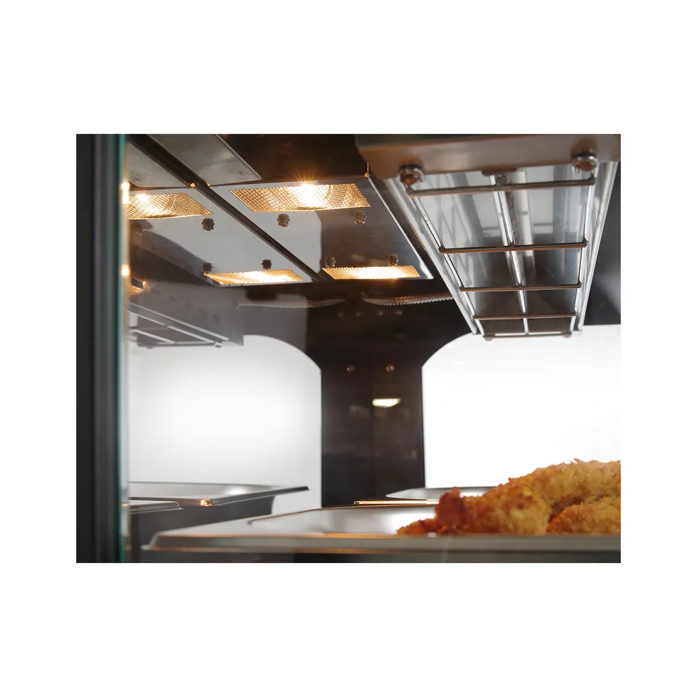 Vitrina calda cuart, 2 nivele, 560W, 4 GN 1/2, inox [2]