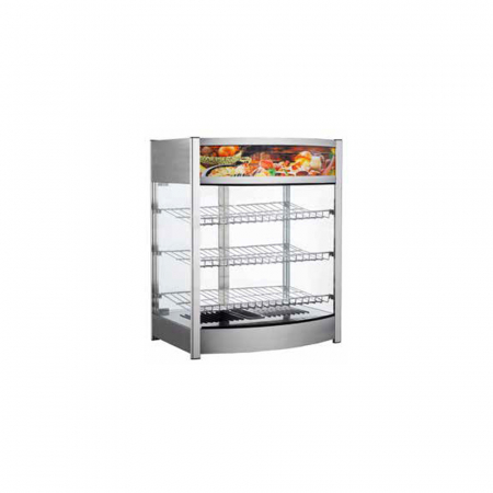 Vitrine calde patiserie - Vitrina calda de expunere pentru bar pe 3 nivele, +30°C +90°C, 64,50x450x78,50(h) mm, RTR137L